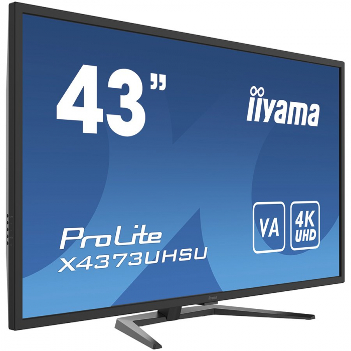 Iiyama Monitor 43" UW VA-panel, 3840x2160 UHS, 3ms, 400cdm² HDR400, Speakers, 2xHDMI, 1xDisplayPort, USB-HUB (2x3.0/2x2.0), PBP, PIP, Remote control [2]