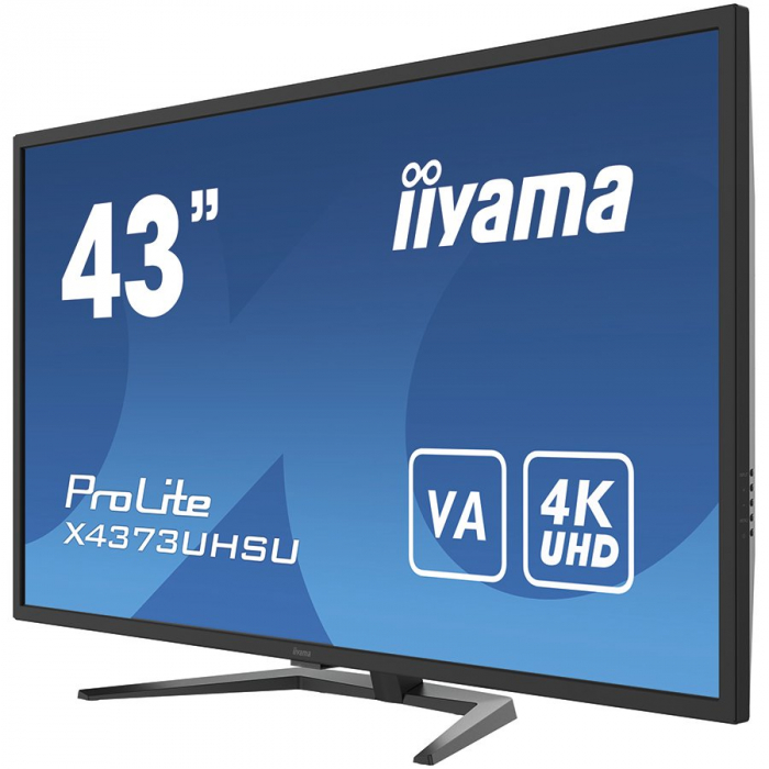 Iiyama Monitor 43" UW VA-panel, 3840x2160 UHS, 3ms, 400cdm² HDR400, Speakers, 2xHDMI, 1xDisplayPort, USB-HUB (2x3.0/2x2.0), PBP, PIP, Remote control [3]