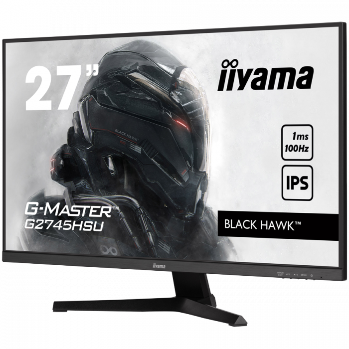 IIYAMA Monitor LED G2745HSU-B2 27" IPS 1920 x 1080 @100Hz 16:9 300 cd/m² 1300:1 1ms HDMI DP USB Speakers 2 x 2W Tilt [3]