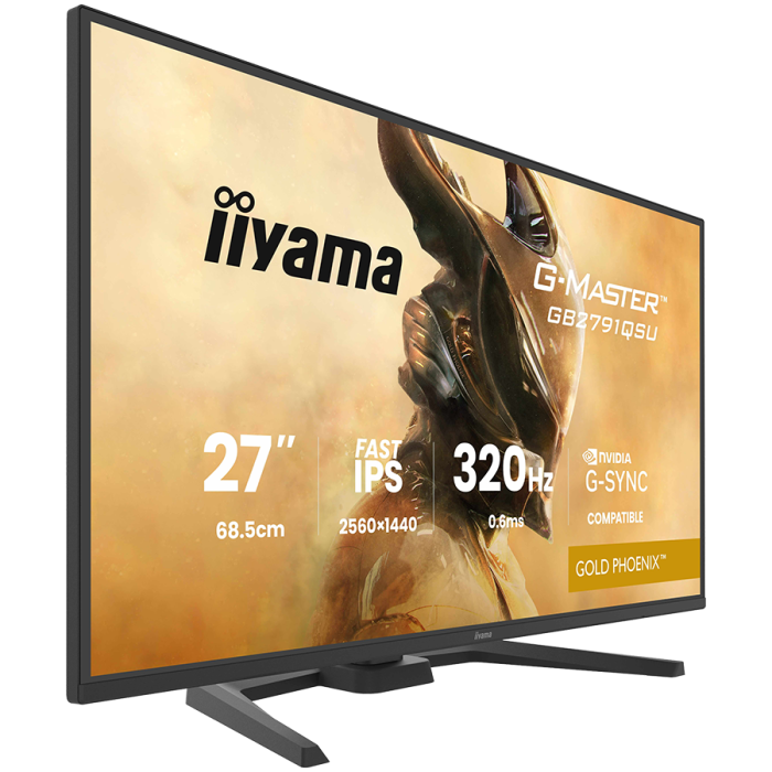 IIYAMA Monitor LED GB2791QSU-B1 G-MASTER 27" Fast IPS, 2560x1440 320Hz, 16:9, 350cd, 0.6ms, HDMI, DP, USB HUB, Full Ergo [7]