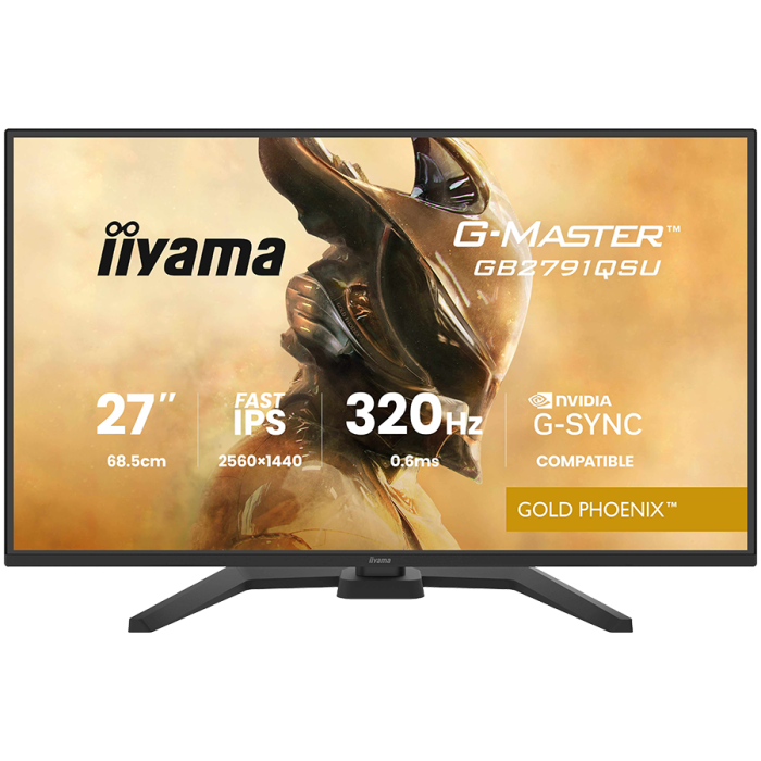 IIYAMA Monitor LED GB2791QSU-B1 G-MASTER 27" Fast IPS, 2560x1440 320Hz, 16:9, 350cd, 0.6ms, HDMI, DP, USB HUB, Full Ergo [2]