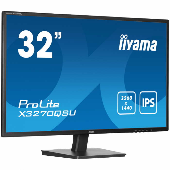 IIYAMA Monitor LED X3270QSU-B1 31.5" IPS WQHD 2560 x 1440 @100Hz 250 cd/m² 1200:1 3ms HDMI DP USB Hub Tilt [2]