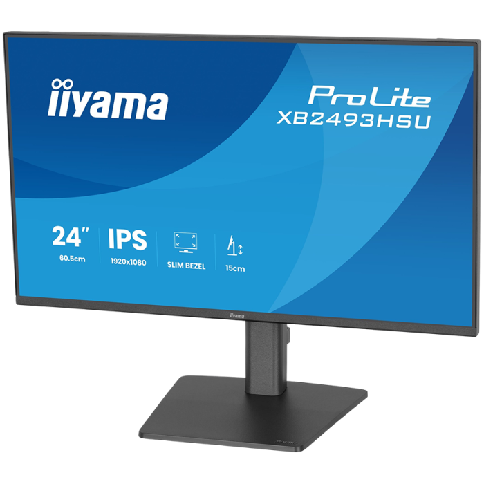 IIYAMA Monitor LED XB2493HSU-B1 23.8" IPS 1920x1080 120Hz, 16:9. 350cd, 1500:1, 1ms, HDMI, DP, USB HUB, Full Ergo, Pro [4]