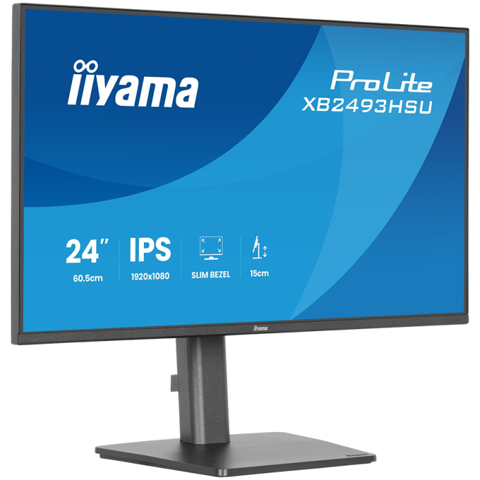 IIYAMA Monitor LED XB2493HSU-B1 23.8" IPS 1920x1080 120Hz, 16:9. 350cd, 1500:1, 1ms, HDMI, DP, USB HUB, Full Ergo, Pro [5]