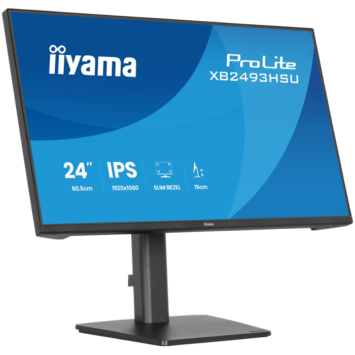 IIYAMA Monitor LED XB2493HSU-B1 23.8" IPS 1920x1080 120Hz, 16:9. 350cd, 1500:1, 1ms, HDMI, DP, USB HUB, Full Ergo, Pro [6]