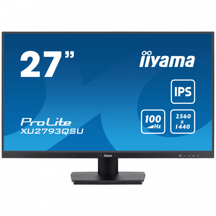 IIYAMA Monitor LED XU2793QSU-B7 27" IPS 2560 x 1440 @100Hz 16:9 300 cd/m² 1300:1 1ms HDMI DP USB Hub 3.2 Tilt [1]