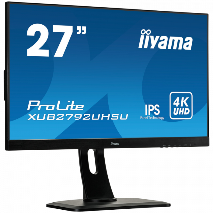 IIYAMA Monitor LED XUB2792UHSU-B6 27" IPS matte 3840 x 2160 @60Hz 350 cd/m² 4ms DV HDMI DP USB height, swivel, tilt, pivot (rotation both sides) [2]