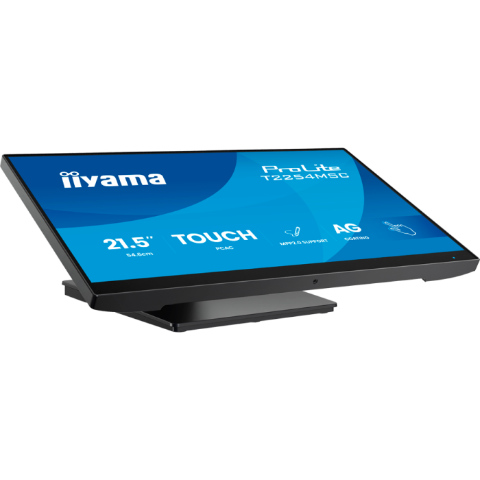 Iiyama ProLite T2254MSC-B2AG - LED monitor 22 inch 21.5 inch viewable touchscreen 1920 x 1080 Full HD 1080p 100 Hz IPS 300 cd m2 1300 1 4 ms HDMI DisplayPort speakers matte black T2254MSC-B2AG [3]