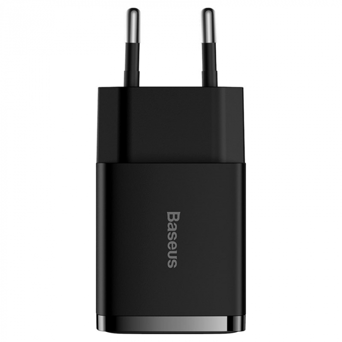 INCARCATOR retea Baseus Compact,10.5W, 2 x USB 5V/2.1A, negru "CCXJ010201" (include TV 0.8lei) - 6932172606909 [2]