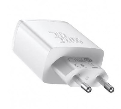 INCARCATOR retea Baseus Compact, Quick Charge 30W, 2 x USB 5V/3A, 1 x USB Type-C 5V/3A, alb \\"CCXJ-E02\\" (include timbru verde 0.75 lei) - 6953156207301 [4]