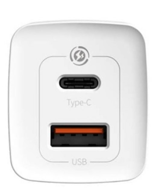INCARCATOR retea Baseus GaN2 Lite, Quick Charge 65W, 1 x USB 5V/3A, 1 x USB Type-C 5V/3A, alb \\"CCGAN2L-B02\\" (include timbru verde 0.75 lei) - 6953156232945 [3]