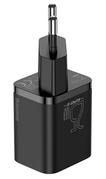 INCARCATOR retea Baseus Super Si, Quick Charge 25W, 1 x USB Type-C 5V/3A, negru \\"CCSP020101\\" (include timbru verde 0.75 lei) - 6932172603724 [5]