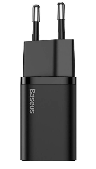 INCARCATOR retea Baseus Super Si, Quick Charge 25W, 1 x USB Type-C 5V/3A, negru \\"CCSP020101\\" (include timbru verde 0.75 lei) - 6932172603724 [3]