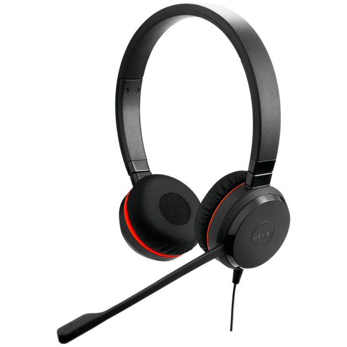 JABRA Evolve 20 SE, Stereo MS, USB C/A adapter, Leather [3]