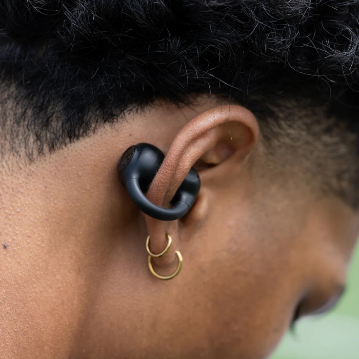 JLAB Flex Open Air Clip True Wireless Earbuds - Black [5]