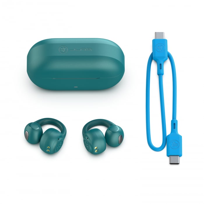 JLAB Flex Open Air Clip True Wireless Earbuds - Teal [3]