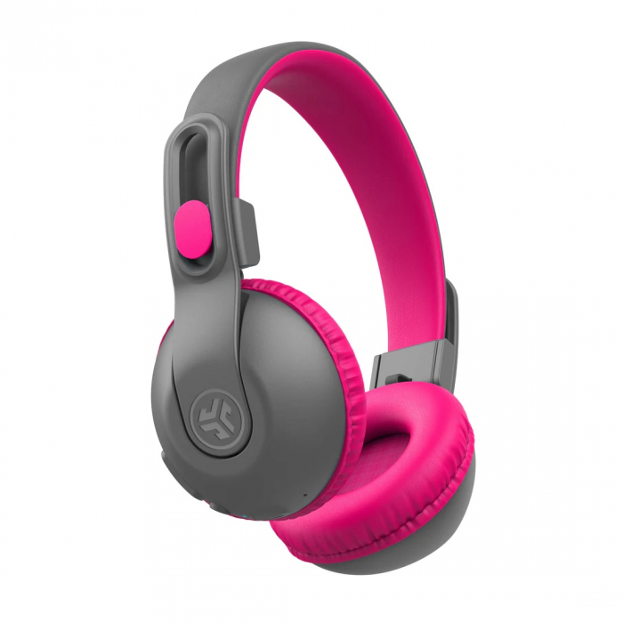 JLAB JBuddies Studio 2 Kids Wireless Headphones - Gray/Pink [5]