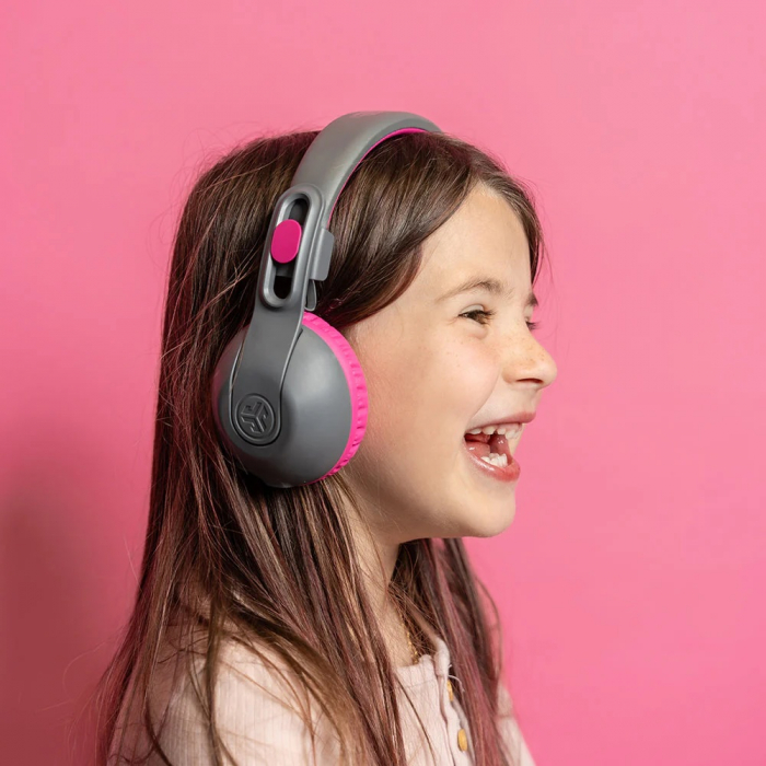 JLAB JBuddies Studio 2 Kids Wireless Headphones - Gray/Pink [2]
