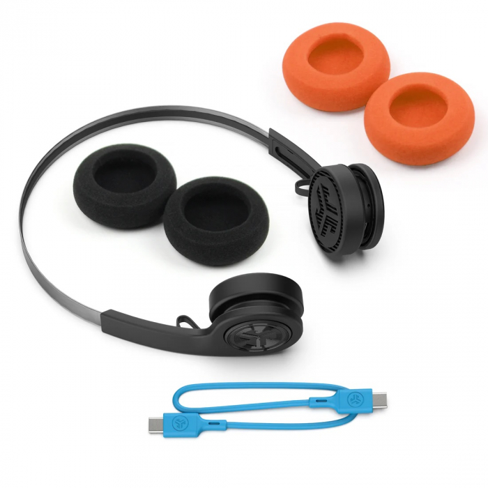 JLAB Rewind Wireless Retro 2 Headphones - Black [4]