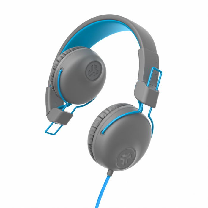 JLAB Studio Wired On Ear Headphones Grey/Blue [4]