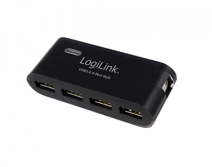 HUB USB 2.0 extern, 4x USB, alimentator priza 5V/2A, Logilink  [1]