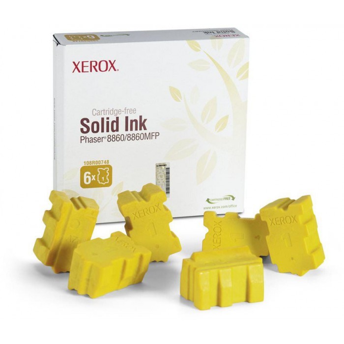 Cartus cerneala Original Xerox Yellow, compatibil Phaser 8860, 6 sticks, 14000pag  [1]