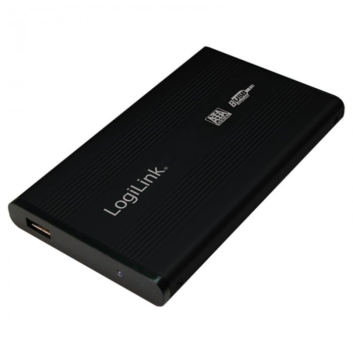 RACK EXTERN 2.5" USB2.0/SATA, Alu, black, LOGILINK  [1]