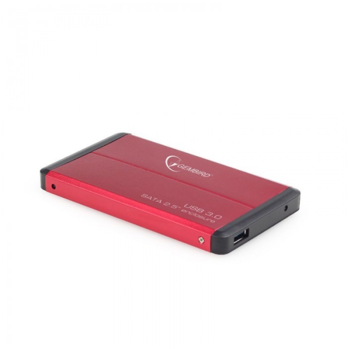 RACK EXTERN 2.5" HDD S-ATA TO USB 3.0, red,  GEMBIRD  [1]