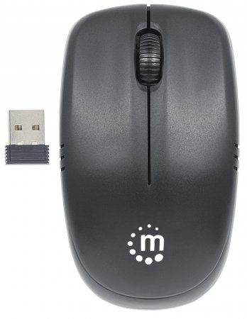 Mouse  wireless Manhattan optic, Achievement, 2.4G, USB, 1000 dpi, Black, Blister  [1]