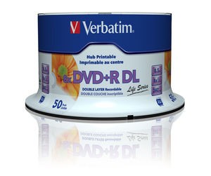 DVD+R Verbatim DL 8X 8.5GB 50PK SPINDLE PRINTABLE  [1]