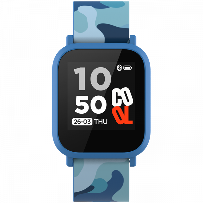 CANYON My Dino KW-33, Teenager smart watch, 1.3 inches IPS full touch screen, blue plastic body, IP68 waterproof, BT5.0, multi-sport mode, built-in kids game, compatibility with iOS and android, 155mA [2]