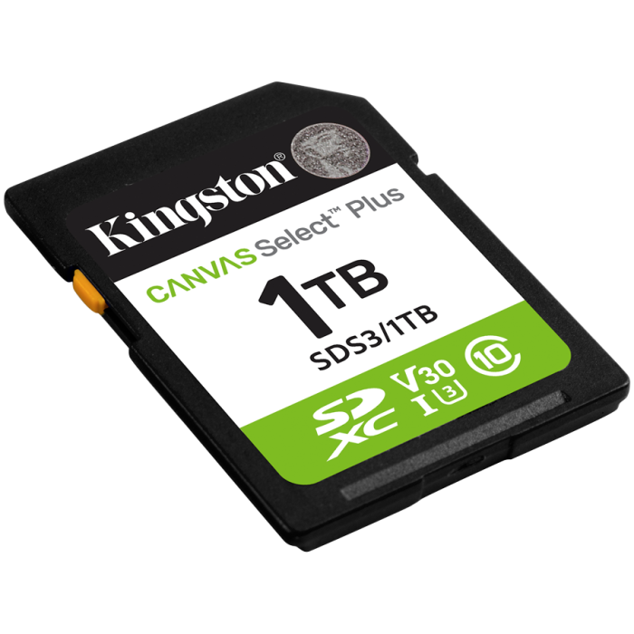 KINGSTON 1TB SDXC Canvas Select Plus Gen3 150MB/s C10 UHS-I U3 V30 [2]