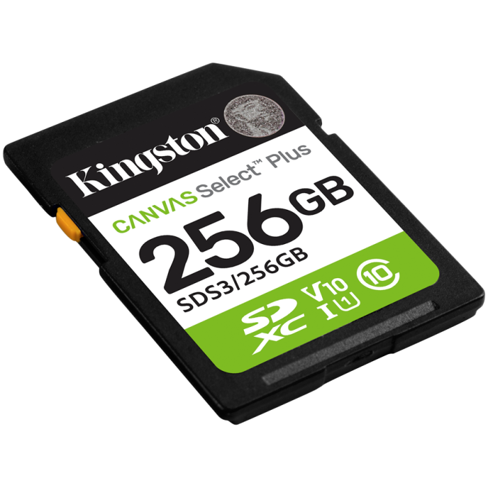 KINGSTON 256GB SDXC Canvas Select Plus Gen3 150MB/s C10 UHS-I U1 V10 [2]