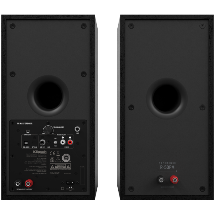 Klipsch Reference R-50PM Powered Monitors (Black, Pair) [3]