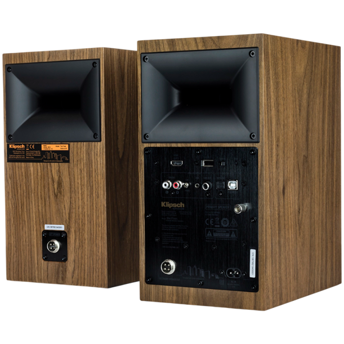Klipsch The Fives Powered Speakers (Walnut, Pair) [3]