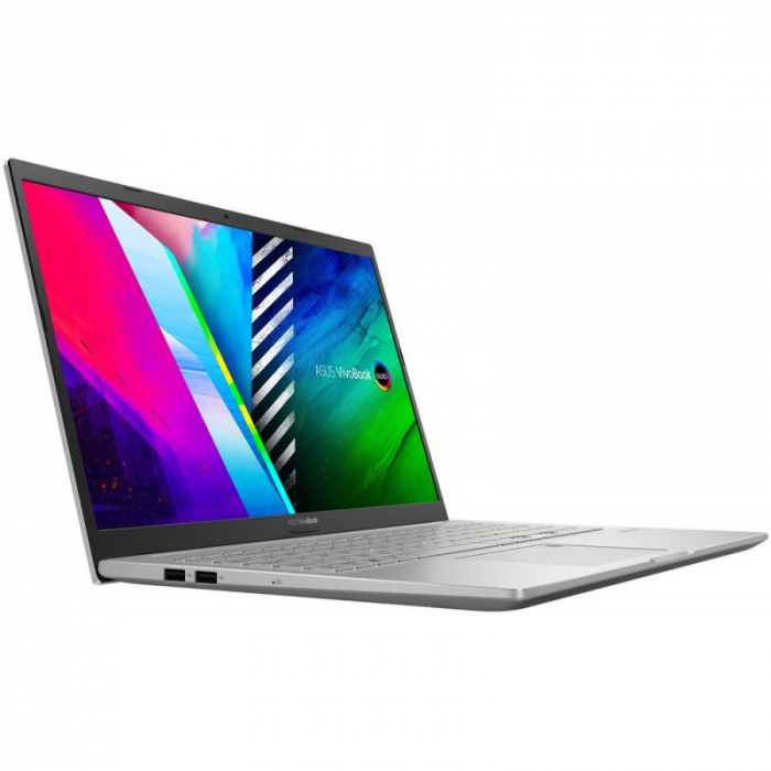 Laptop ASUS VivoBook 15 OLED M513UA-L1298, AMD Ryzen 5 5500U pana la 4.0GHz, 15.6" Full HD, 8GB, SSD 512GB, AMD Radeon Graphics, Free Dos, argintiu [6]