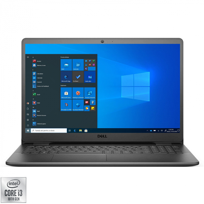 Laptop DELL 15.6'' Inspiron 3501, SSD 256GB, Procesor Intel® Core™ i3-1005G1 (up to 3.4 GHz), 4GB DDR4, FullHD, GMA UHD, licenta Windows 10 Home [1]