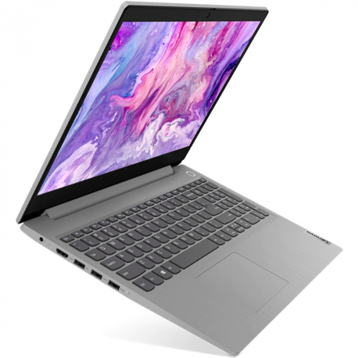 Laptop Lenovo 15.6'' IdeaPad 3 15IGL05, HD, Procesor Intel® Celeron® N4120 (4M Cache, up to 2.60 GHz), 4GB DDR4, 256GB SSD, GMA UHD 600, Free DOS, Platinum Grey [2]