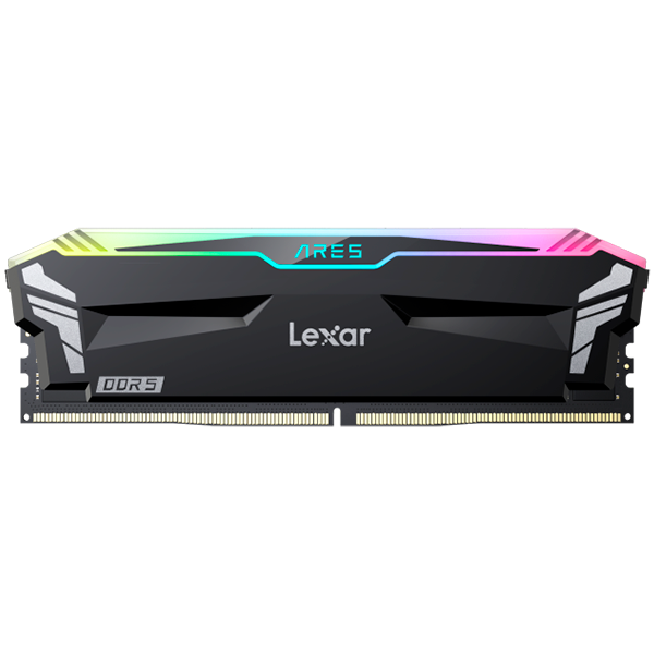 Lexar 32GB Kit (2x16GB) Ares DDR5 6000 CL32 1.35V heatsink, Non-RGB lighting, Dual pack, Black Color [1]