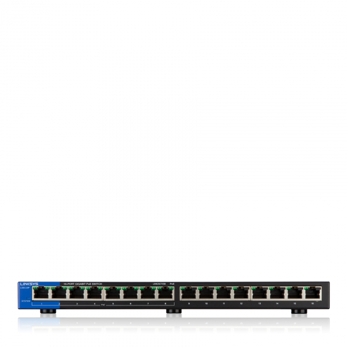 Linksys 16-Port Business Desktop Gigabit PoE+ Switch [2]
