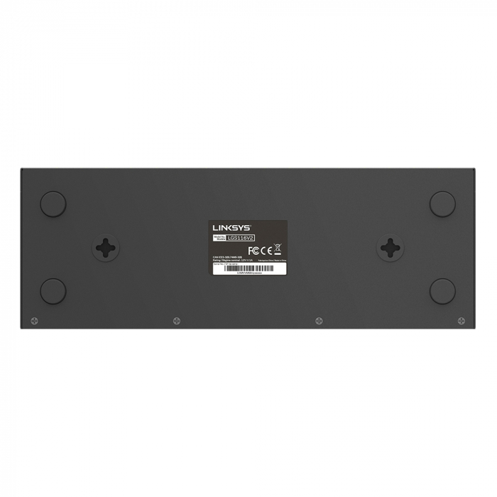Linksys 16-Port Desktop Gigabit Switch (LGS116) - Black [7]