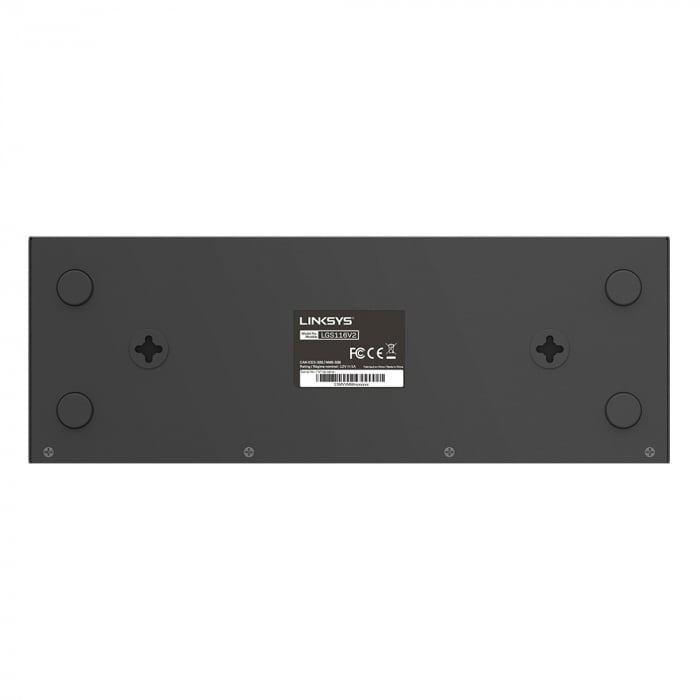 Linksys 16-Port Desktop Gigabit Switch (LGS116) - Black [13]