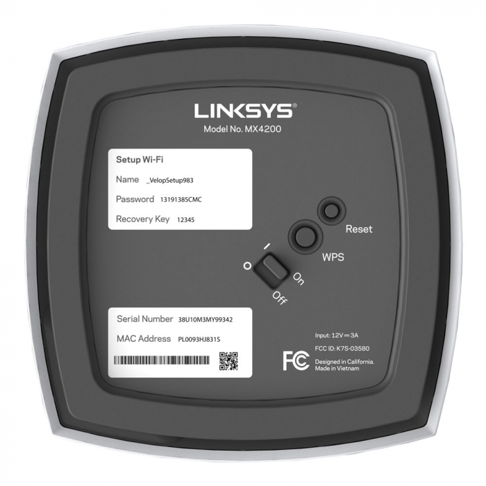 Linksys Velop AX4200 Tri-Band Mesh System, Wi-fi 6 / IEEE 802.11ax (MX4200) 1-pack [2]