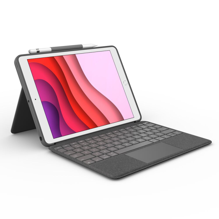 Logitech Combo Touch Detachable backlit keyboard case for iPad (7th, 8th, and 9th gen) - Graphite - UK [7]