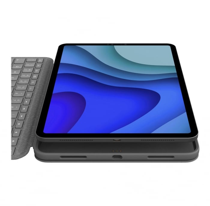 Logitech Folio Touch Backlit keyboard case with trackpad for iPad Air(R) (4th & 5th generation) - Oxford Grey - US [2]