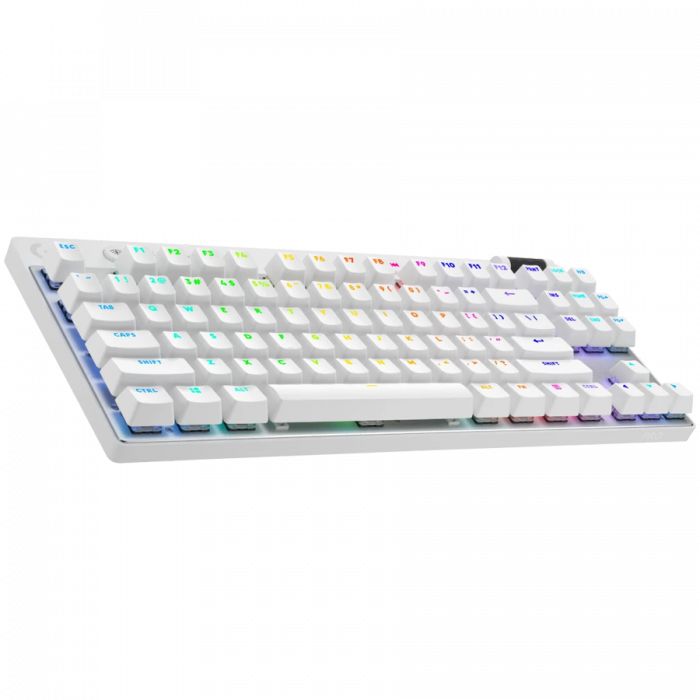 LOGITECH G PRO X TKL LIGHTSPEED Mechanical Gaming Keyboard - WHITE - US INT'L - TACTILE [2]