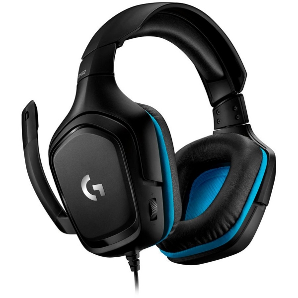 LOGITECH G432 Wired Gaming Headset 7.1 - LEATHERETTE - BLACK/BLUE - USB [3]
