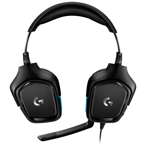 LOGITECH G432 Wired Gaming Headset 7.1 - LEATHERETTE - BLACK/BLUE - USB [2]