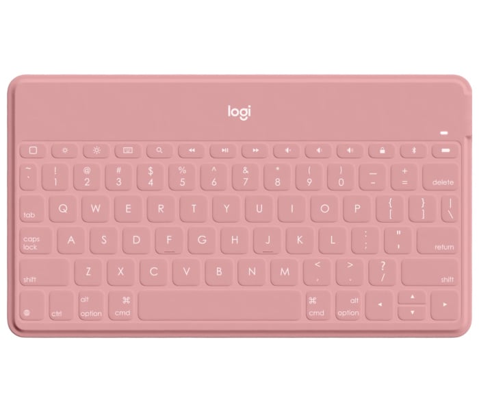 Logitech Keys-to-go Ultra-light, Ultra-Portable Bluetooth Keyboard for iPhone, iPad, Apple TV and Mac - Blush - US [1]