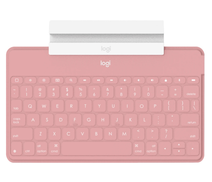 Logitech Keys-to-go Ultra-light, Ultra-Portable Bluetooth Keyboard for iPhone, iPad, Apple TV and Mac - Blush - US [2]